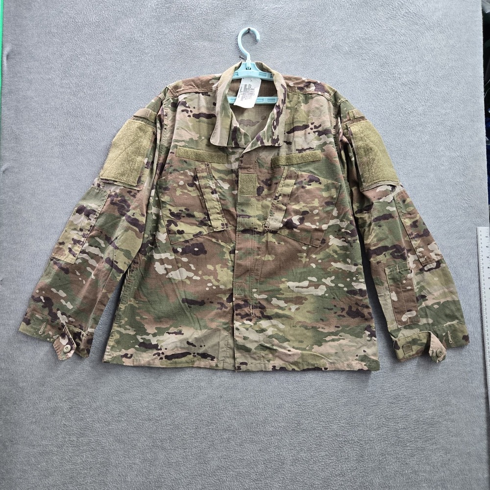 US Army Men Jacket L Camouflage Field Coat Ripstop Combat